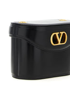 Valentino Garavani Black Calfskin Crossbody Bag Valentino Garavani