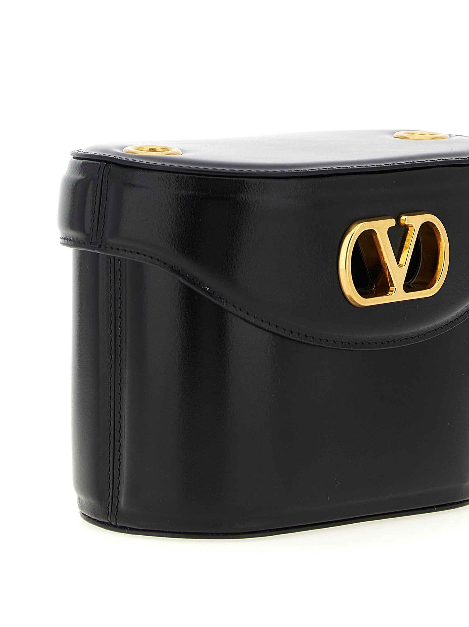 Valentino Garavani Black Calfskin Crossbody Bag Valentino Garavani