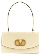 Valentino Garavani White Calfskin Shoulder Bag Valentino Garavani