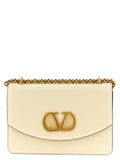 Valentino Garavani White Calfskin Shoulder Bag Valentino Garavani