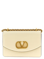Valentino Garavani White Calfskin Shoulder Bag Valentino Garavani