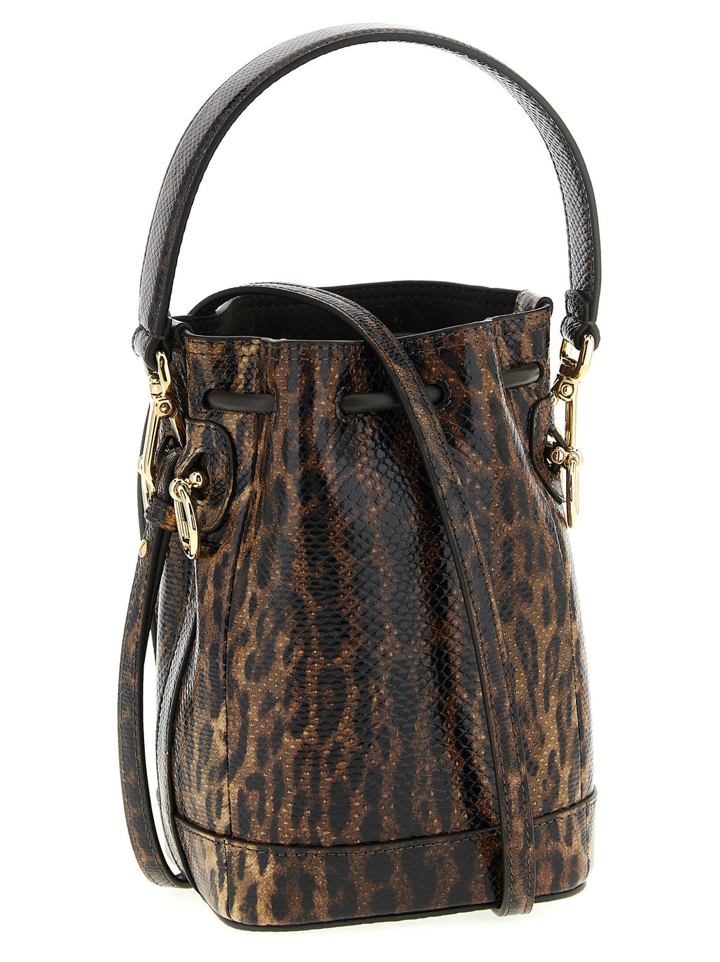 Fendi Brown Velvet Leather Handbag Fendi