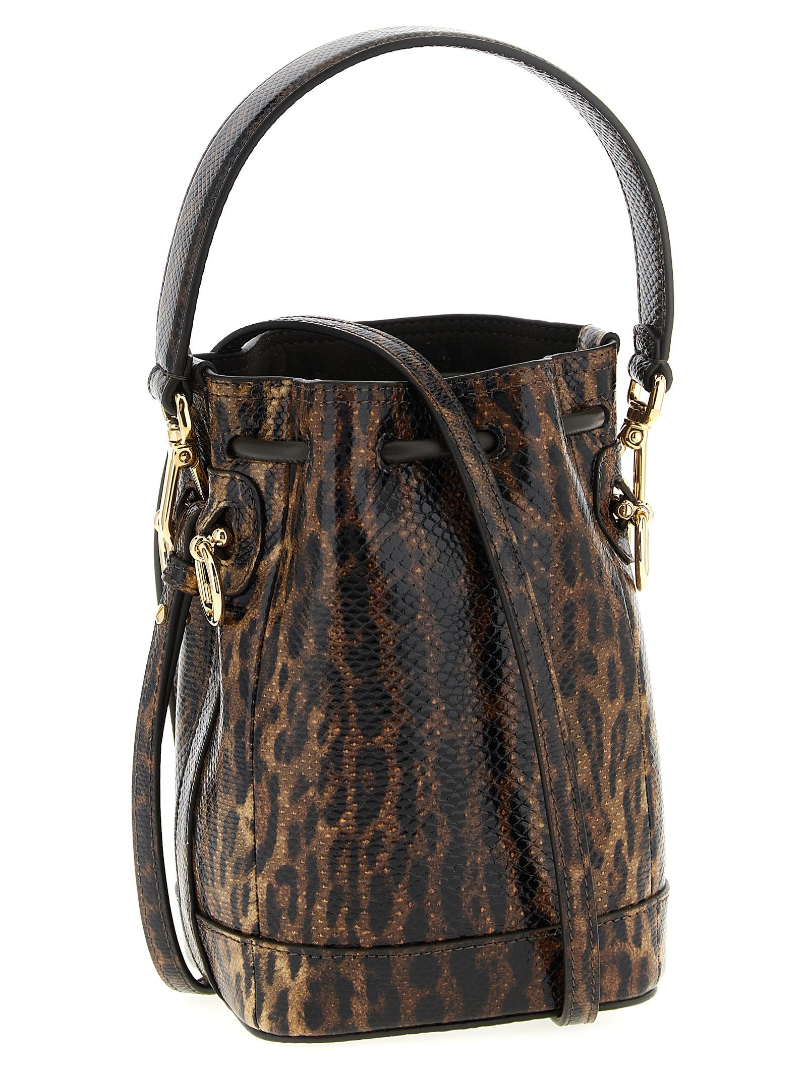 Fendi Brown Velvet Leather Handbag Fendi
