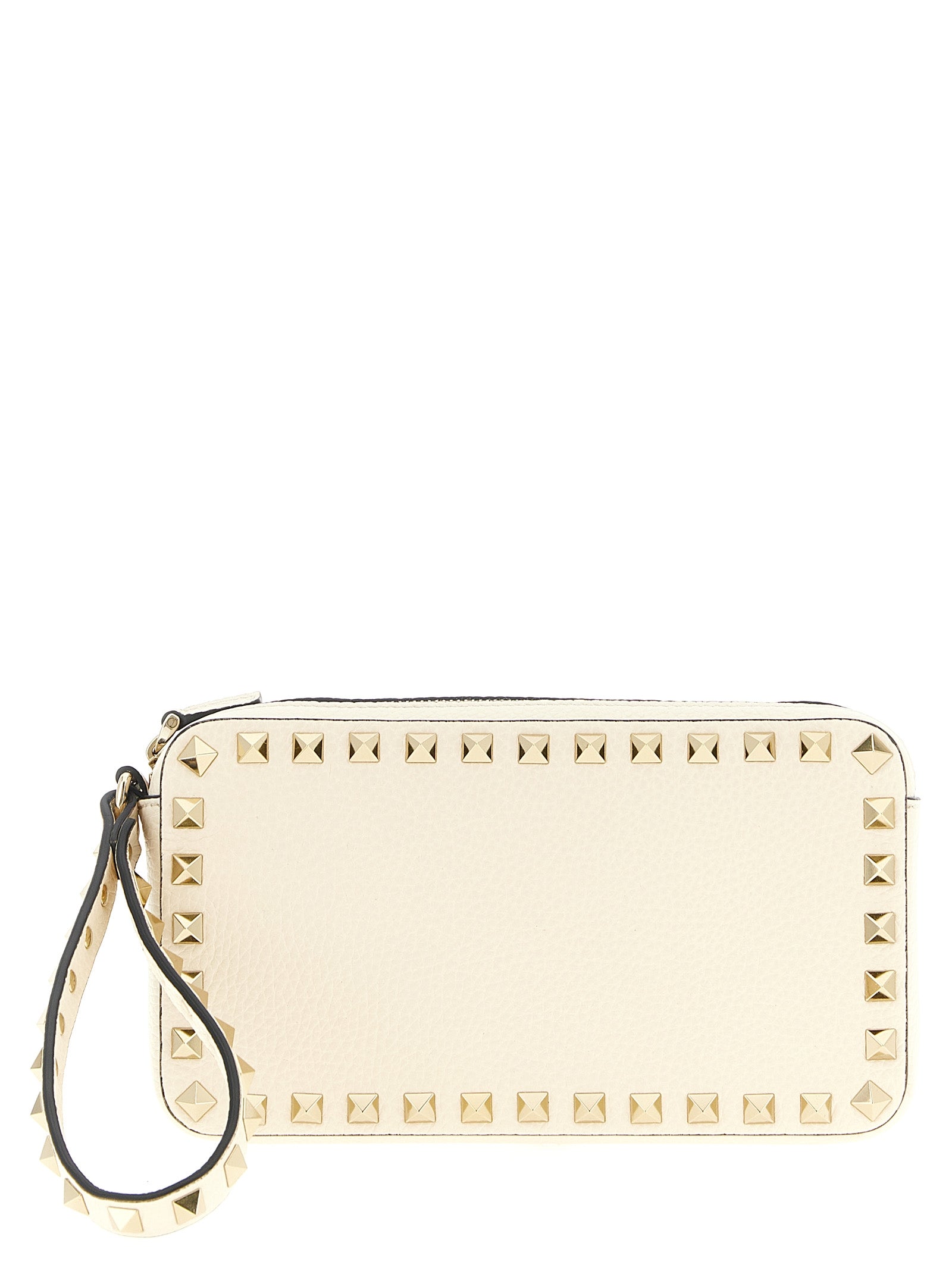 Valentino Garavani White Calfskin Clutch Bag Valentino Garavani