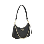 Prada Black Calf Leather Bos Taurus Shoulder Bag Prada