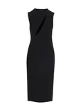 Versace Black Acetate Midi Dress Versace