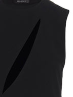 Versace Black Acetate Midi Dress Versace