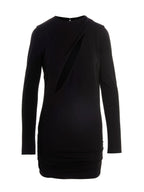 Versace Black Viscose Short Dress Versace