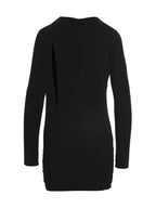 Versace Black Viscose Short Dress Versace