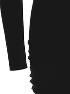 Versace Black Viscose Short Dress Versace