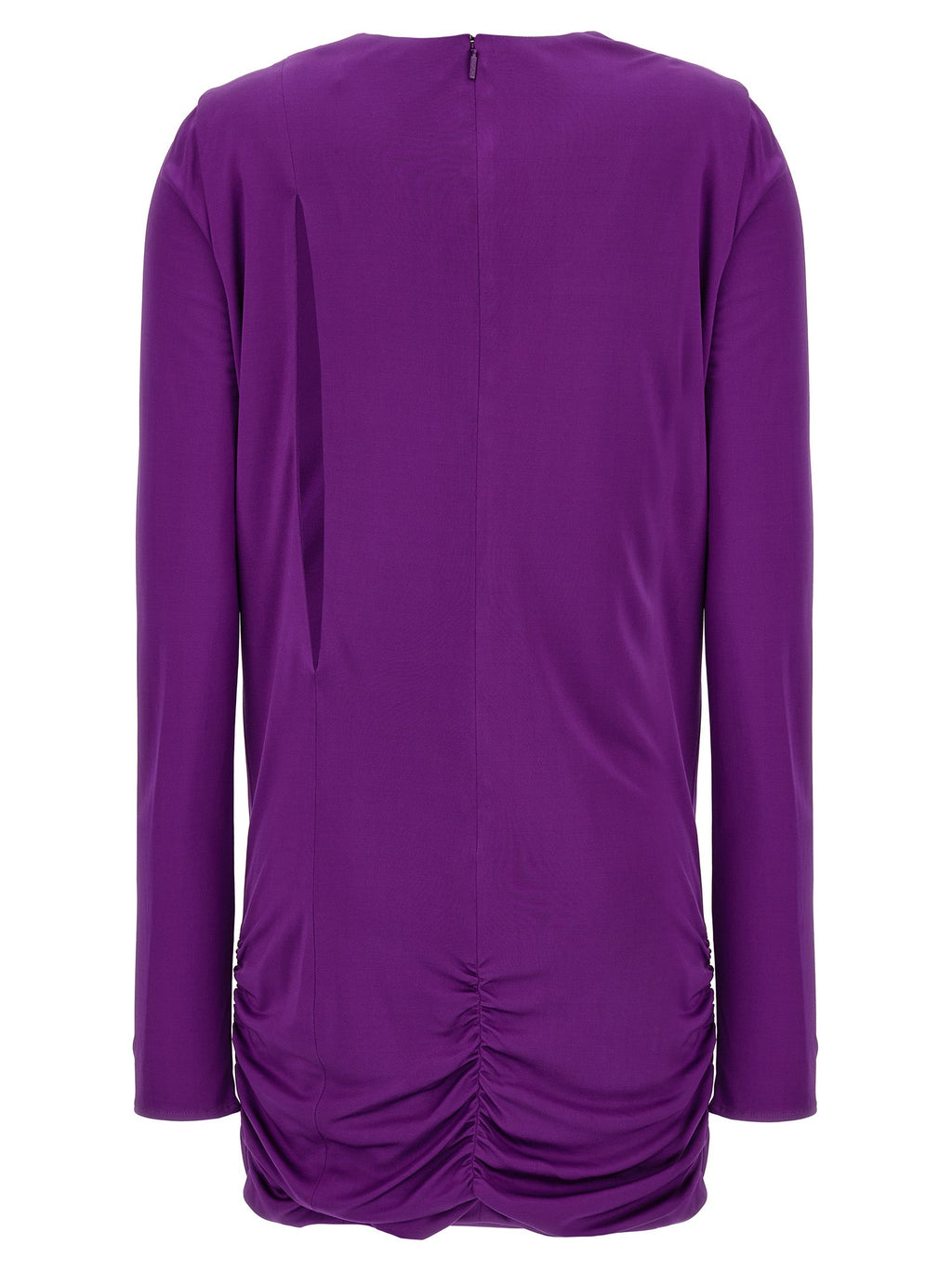 Versace Purple Viscose Short Dress Versace