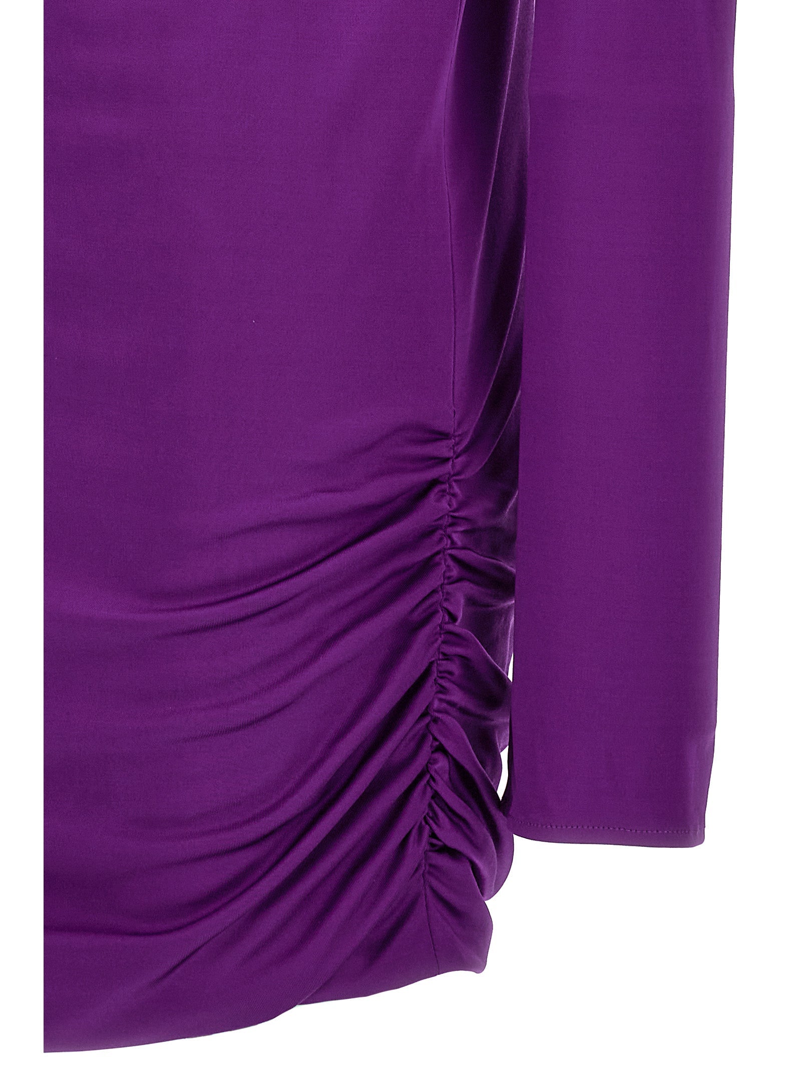 Versace Purple Viscose Short Dress Versace