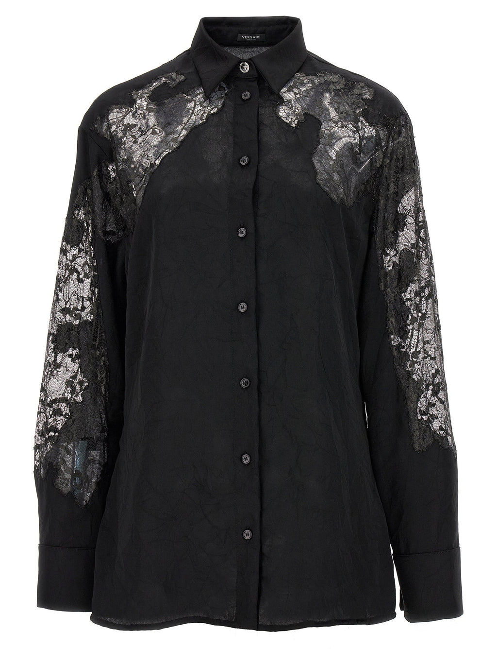 Versace Black Polyester Blouse Versace