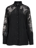 Versace Black Polyester Blouse Versace