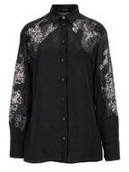 Versace Black Polyester Blouse Versace