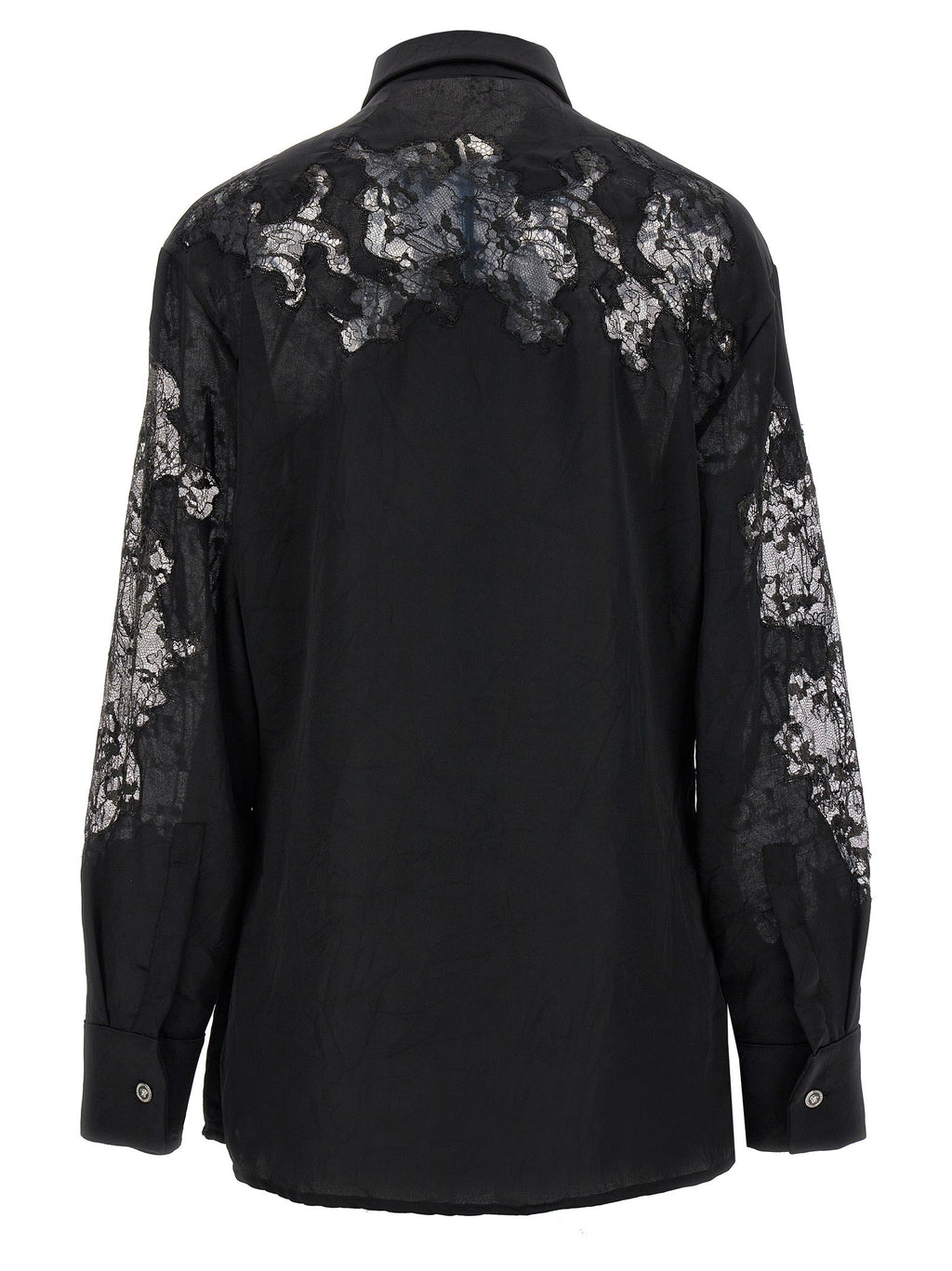 Versace Black Polyester Blouse Versace