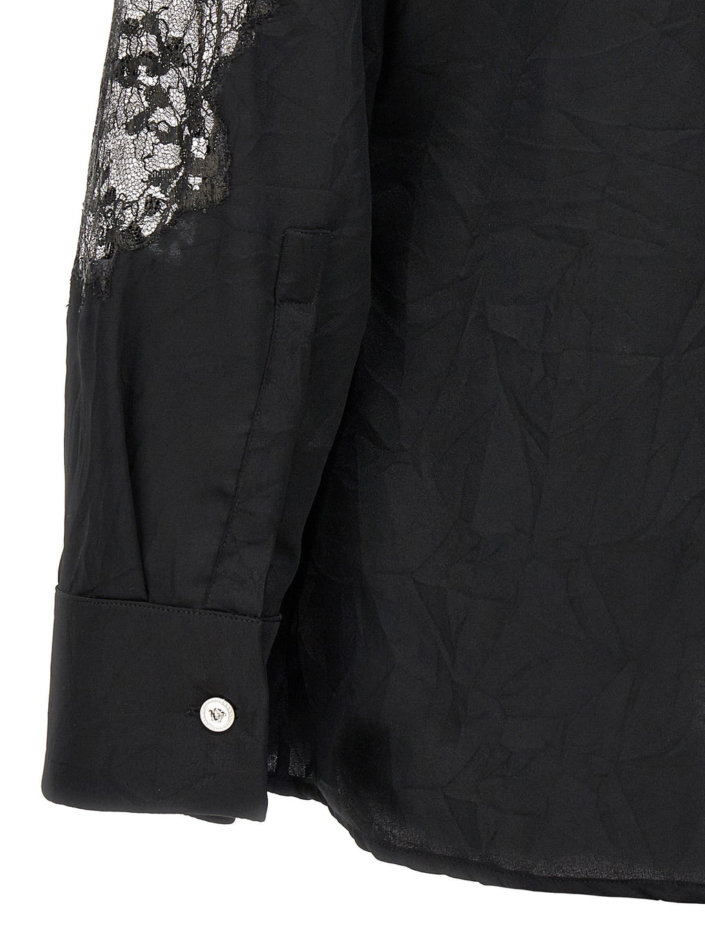 Versace Black Polyester Blouse Versace