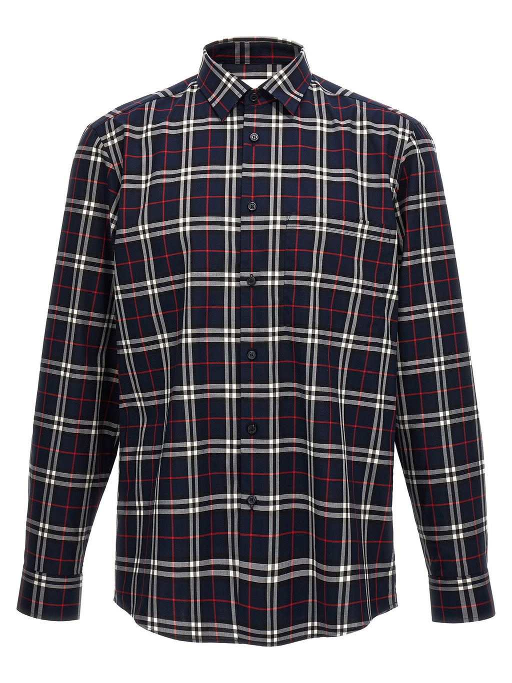 Burberry Blue Cotton Blouse Burberry