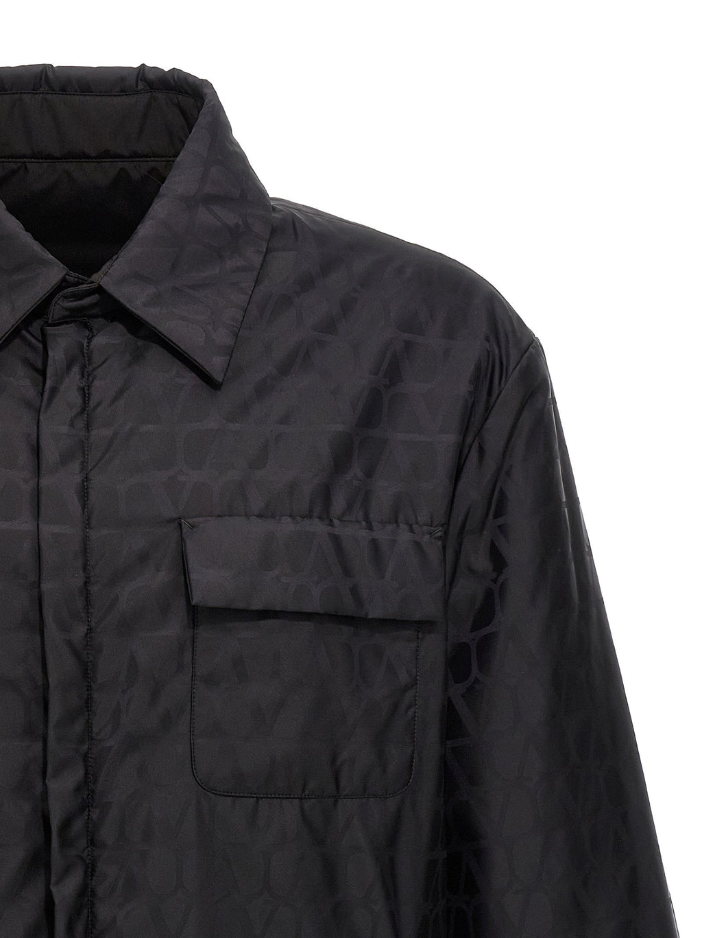 Valentino Garavani Black Polyamide Jacket Valentino Garavani