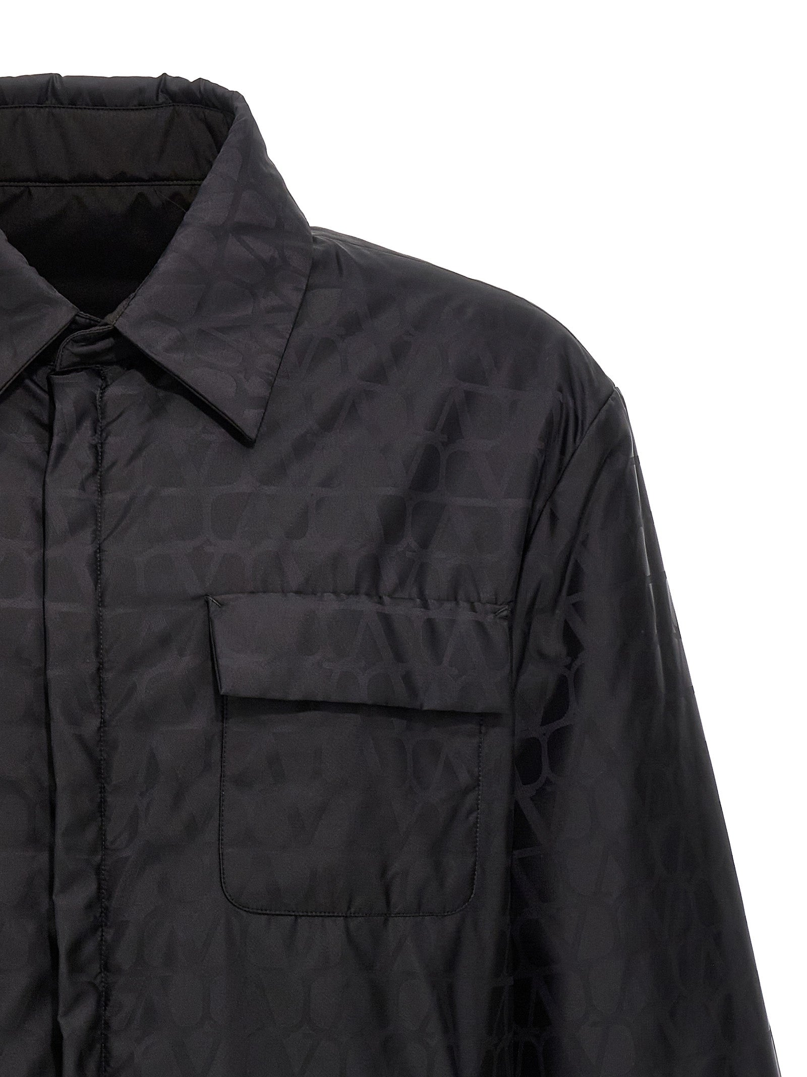 Valentino Garavani Black Polyamide Jacket Valentino Garavani
