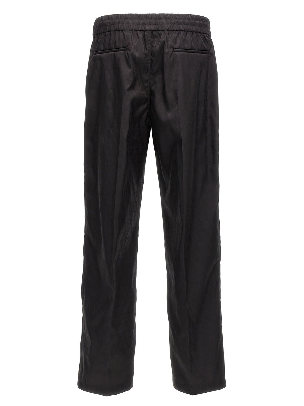 Valentino Garavani Black Polyamide Casual Pants Valentino Garavani
