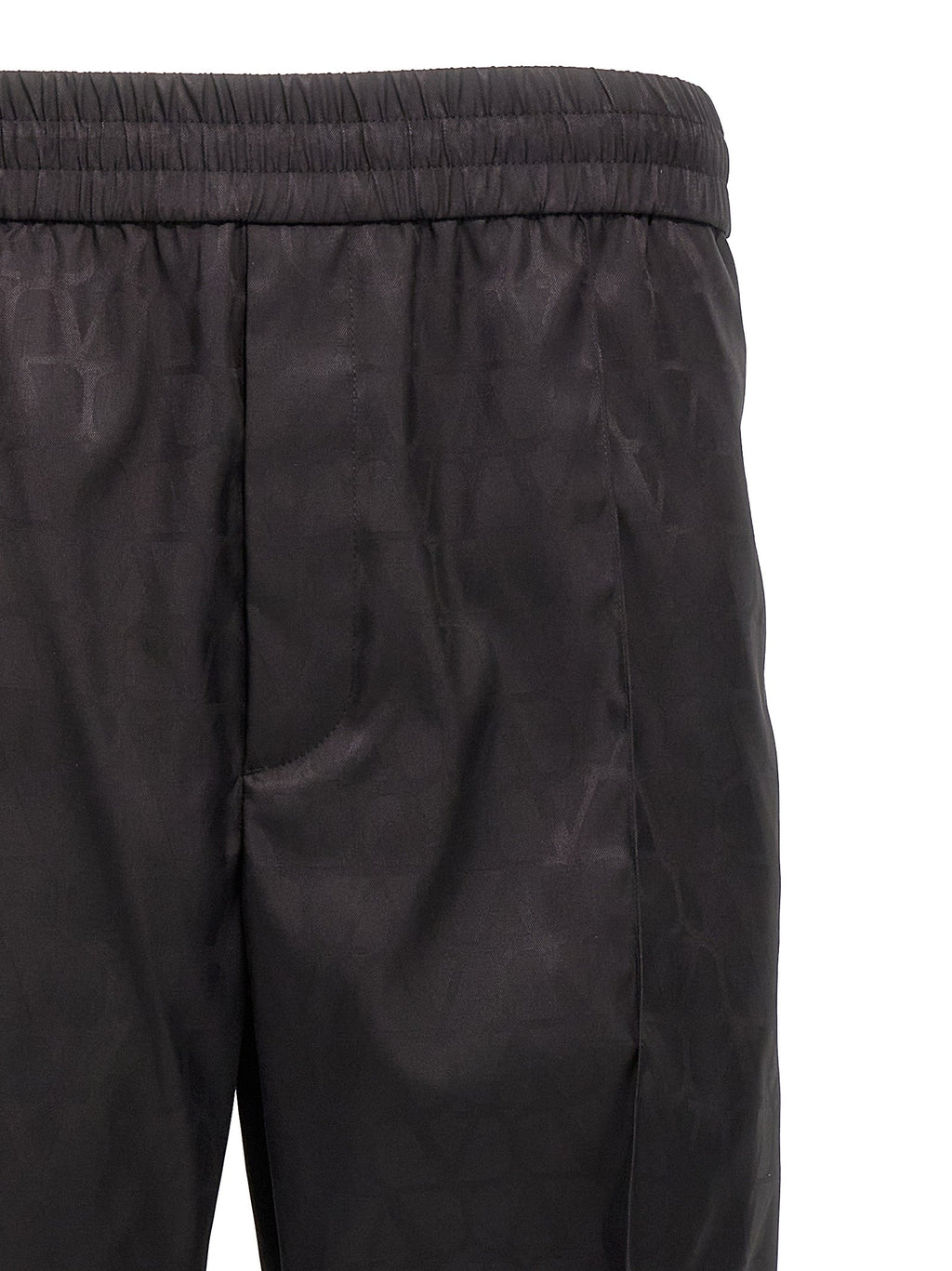 Valentino Garavani Black Polyamide Casual Pants Valentino Garavani