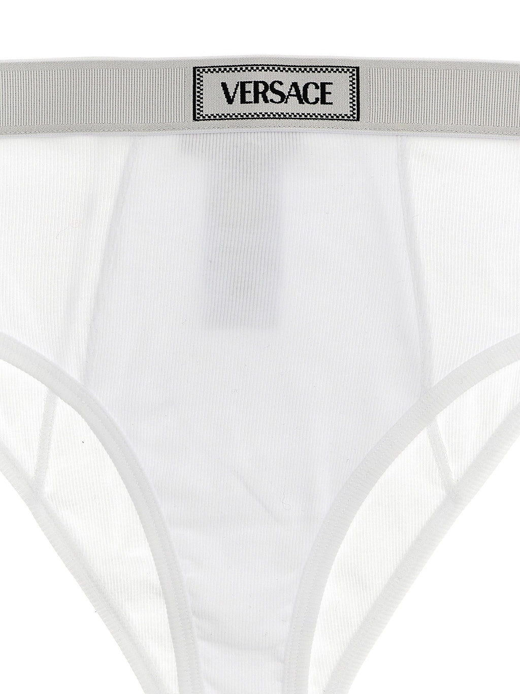 Versace White Cotton Briefs Versace
