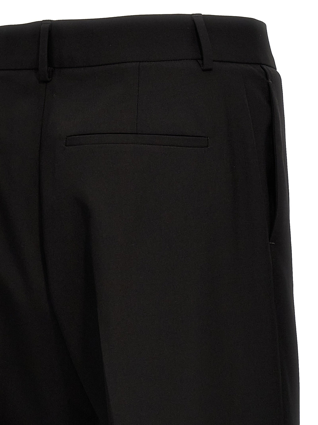 Valentino Garavani Black Virgin Wool Dress Pants Valentino Garavani