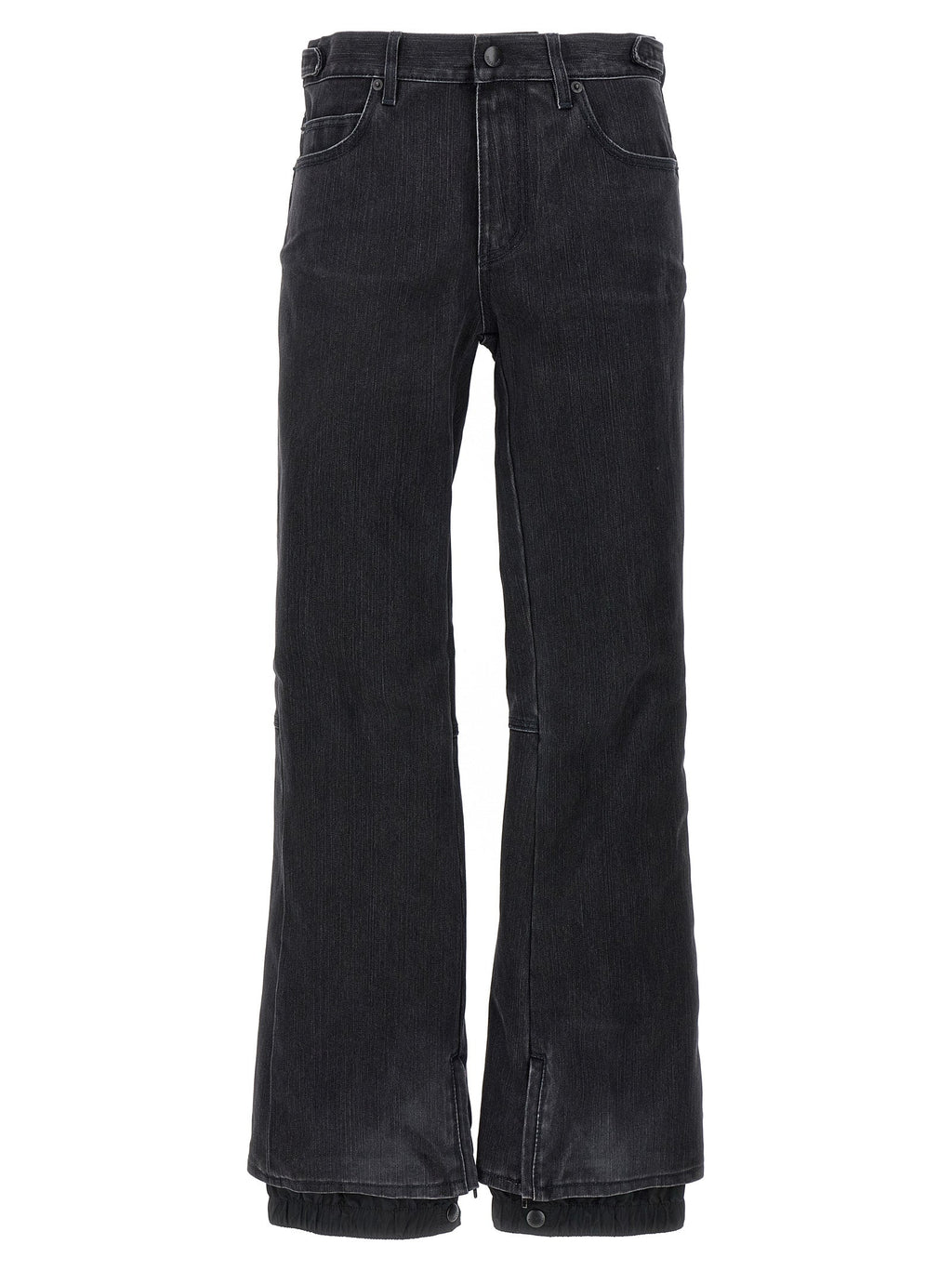 Balenciaga Black Cotton Flared Jeans Balenciaga