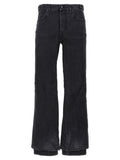 Balenciaga Black Cotton Flared Jeans Balenciaga