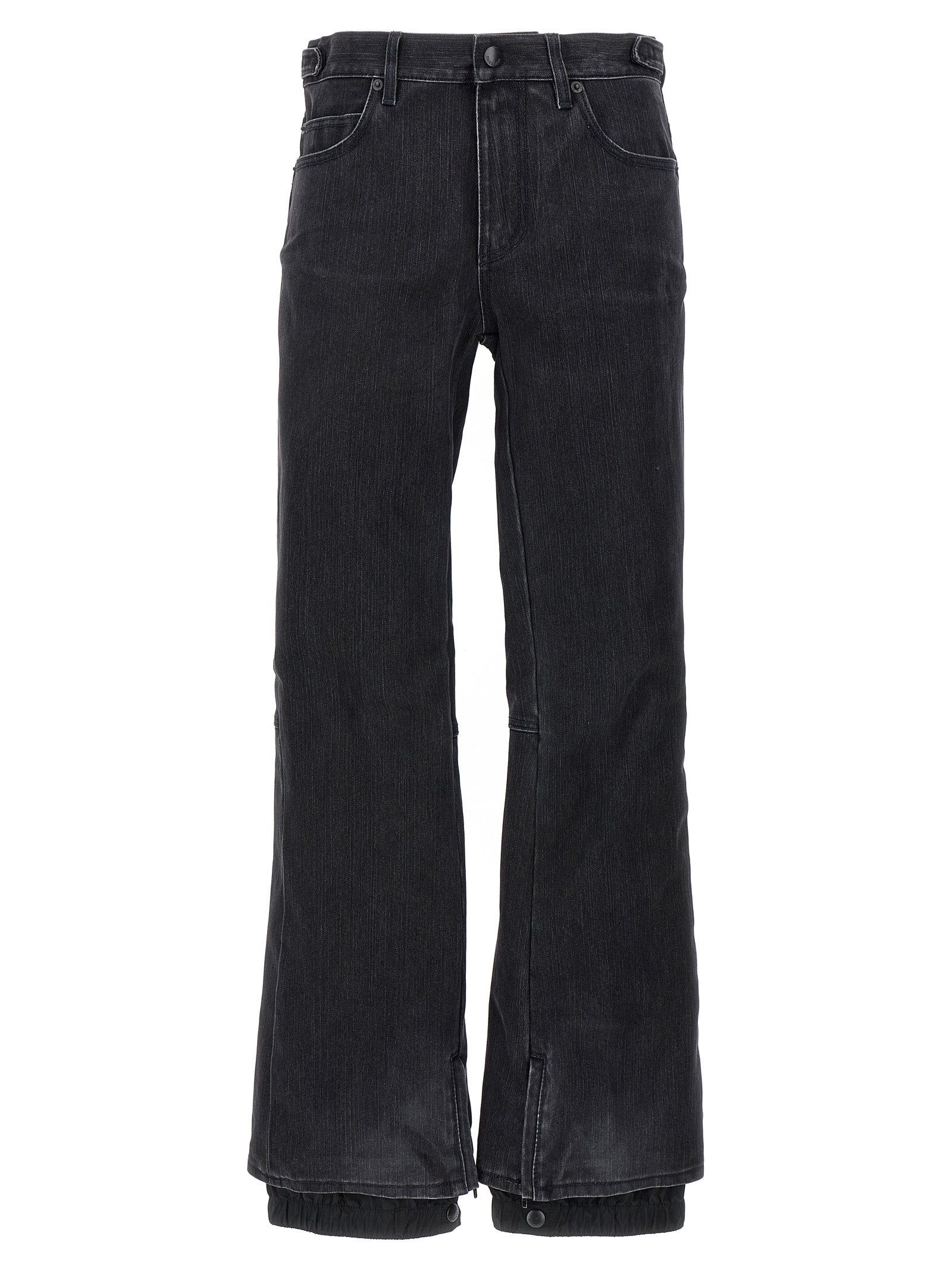 Balenciaga Black Cotton Flared Jeans Balenciaga
