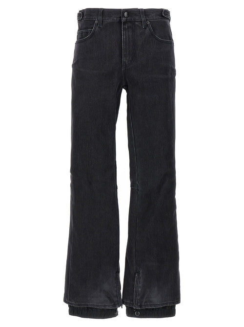 Balenciaga Black Cotton Flared Jeans Balenciaga