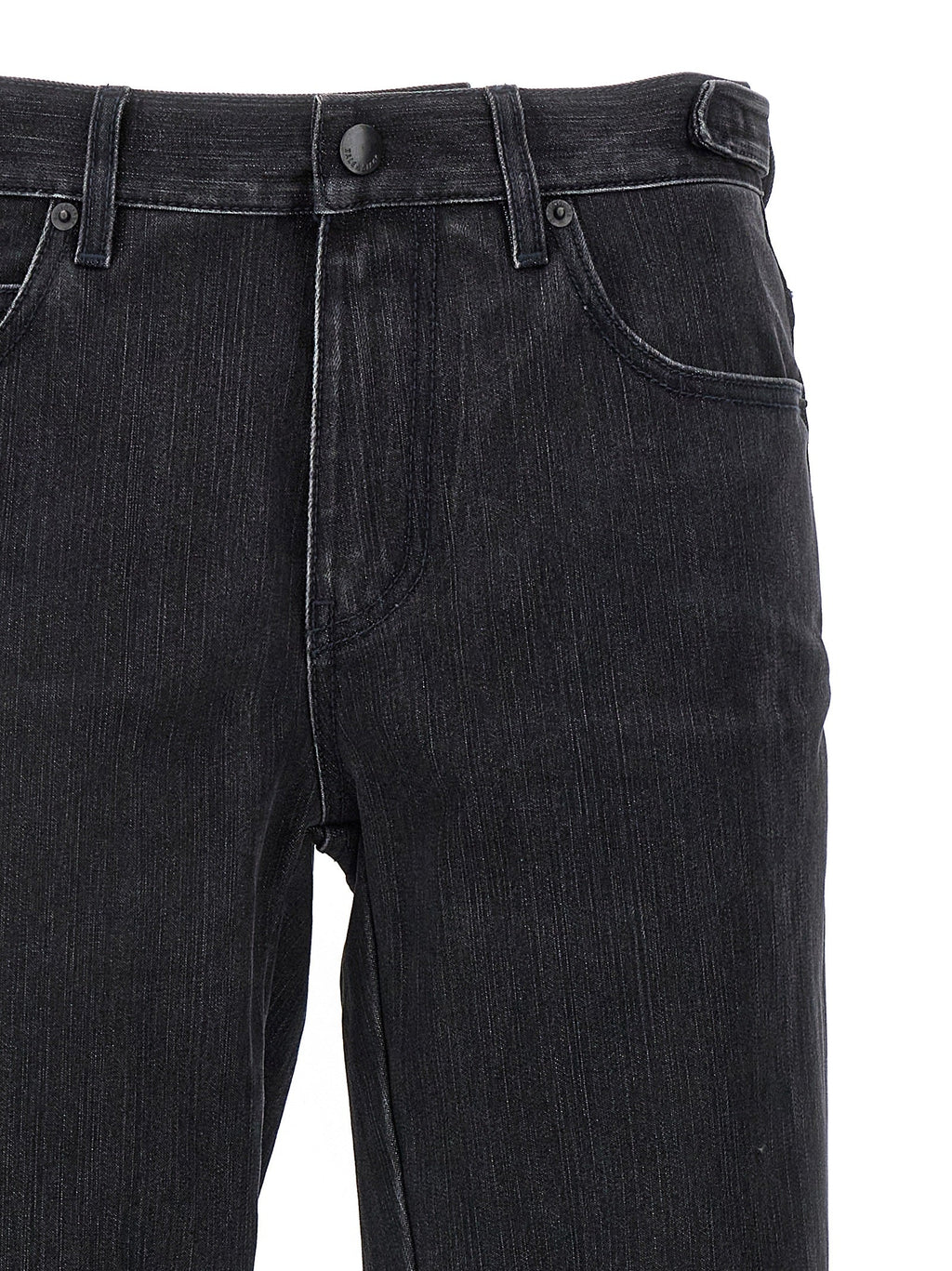 Balenciaga Black Cotton Flared Jeans Balenciaga