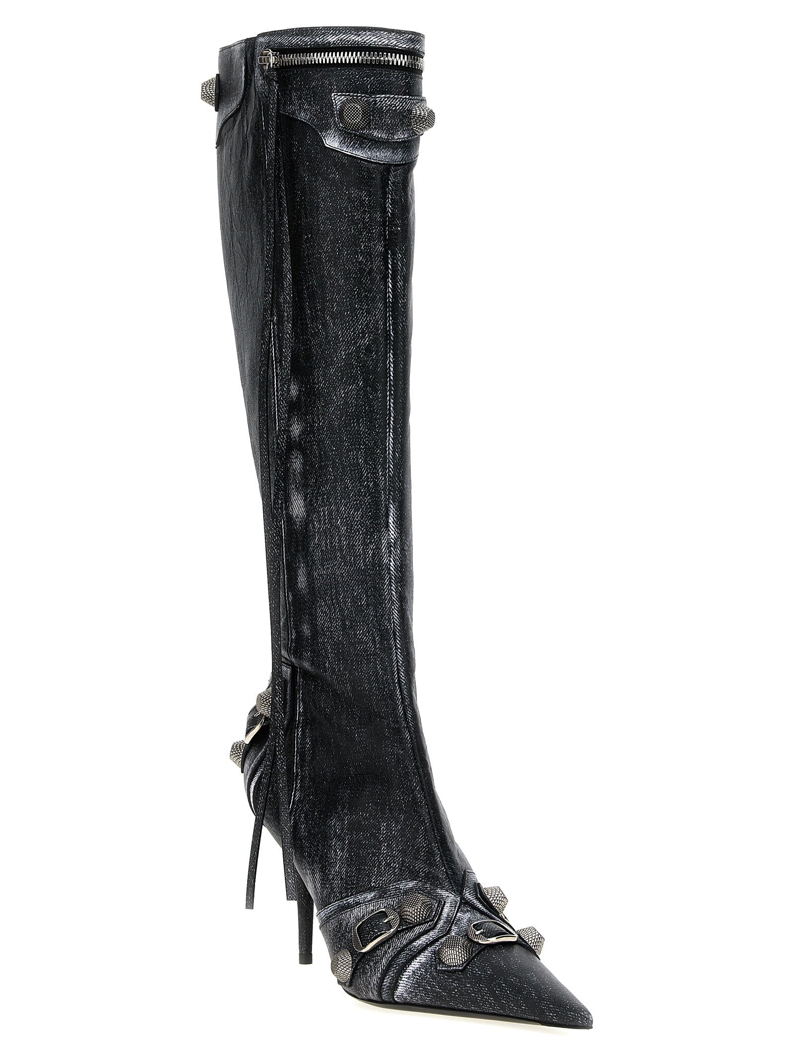 Balenciaga Black Lamb Leather Over The Knee Balenciaga