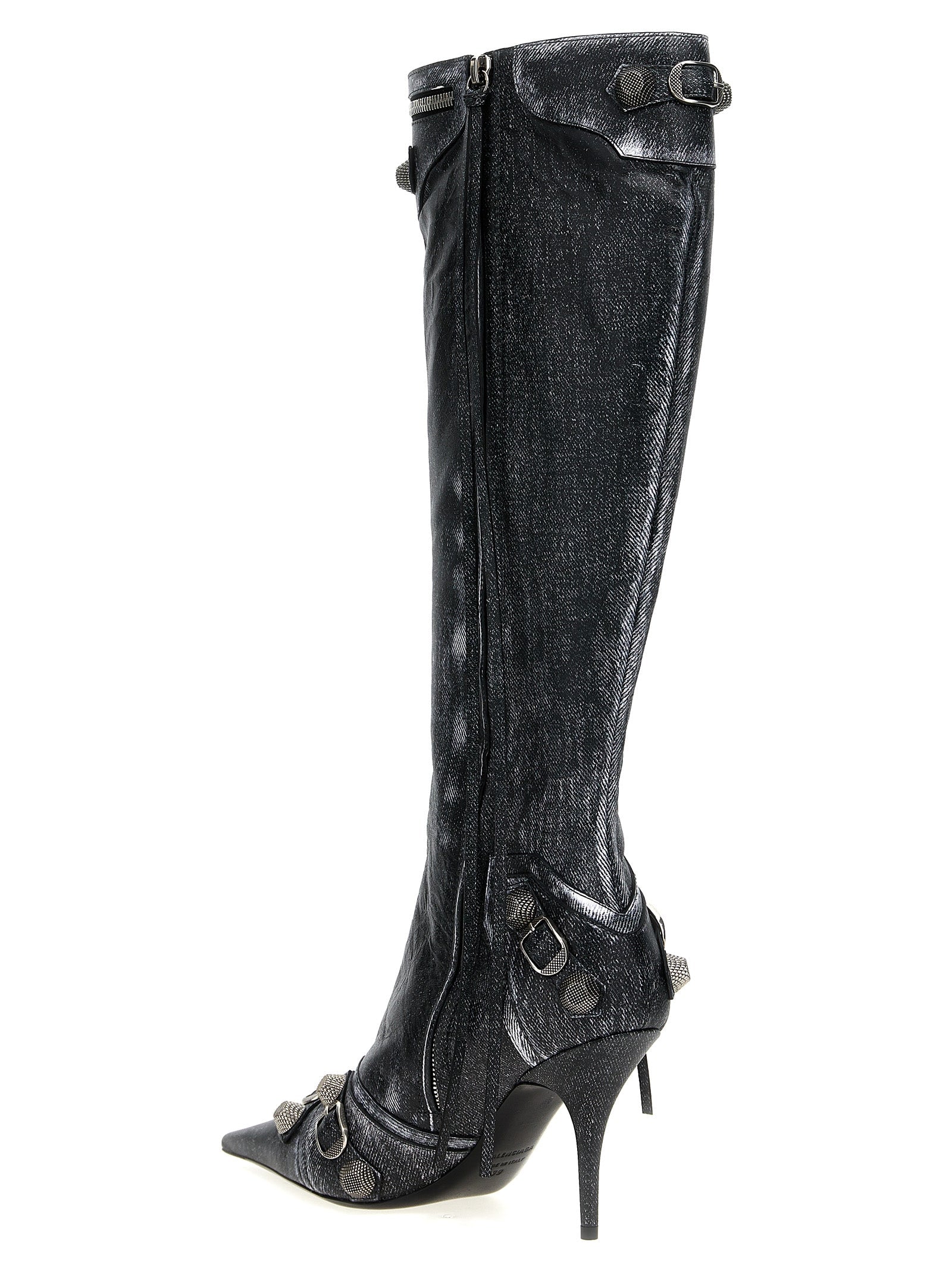 Balenciaga Black Lamb Leather Over The Knee Balenciaga