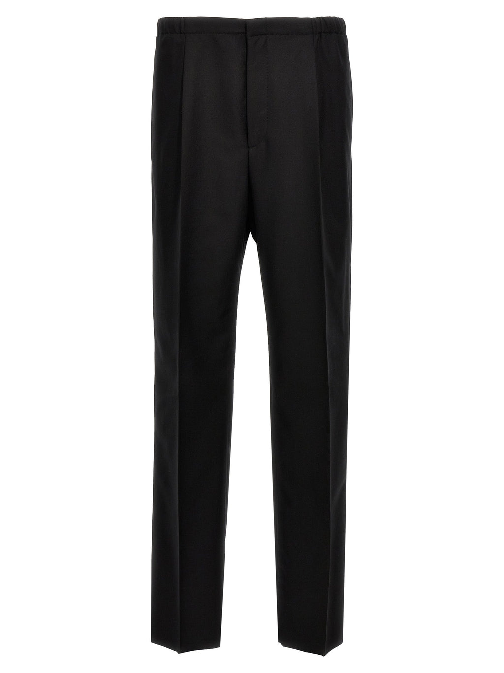 Fendi Black Virgin Wool Dress Pants Fendi