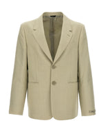 Fendi Beige Virgin Wool Blazer Fendi