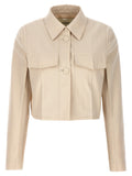 Fendi Beige Wool Full-Length Jacket Fendi