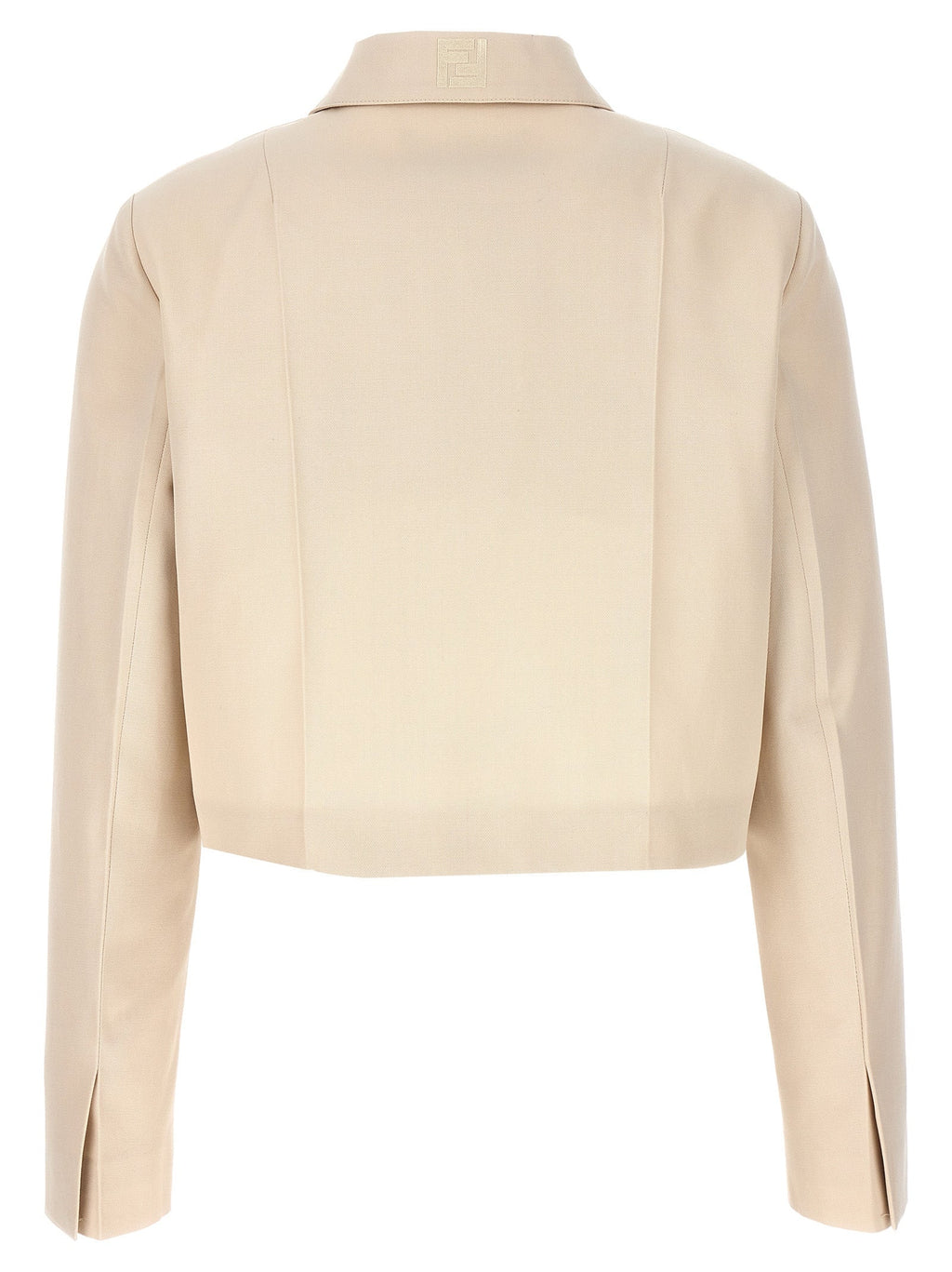 Fendi Beige Wool Full-Length Jacket Fendi