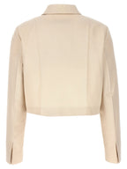 Fendi Beige Wool Full-Length Jacket Fendi