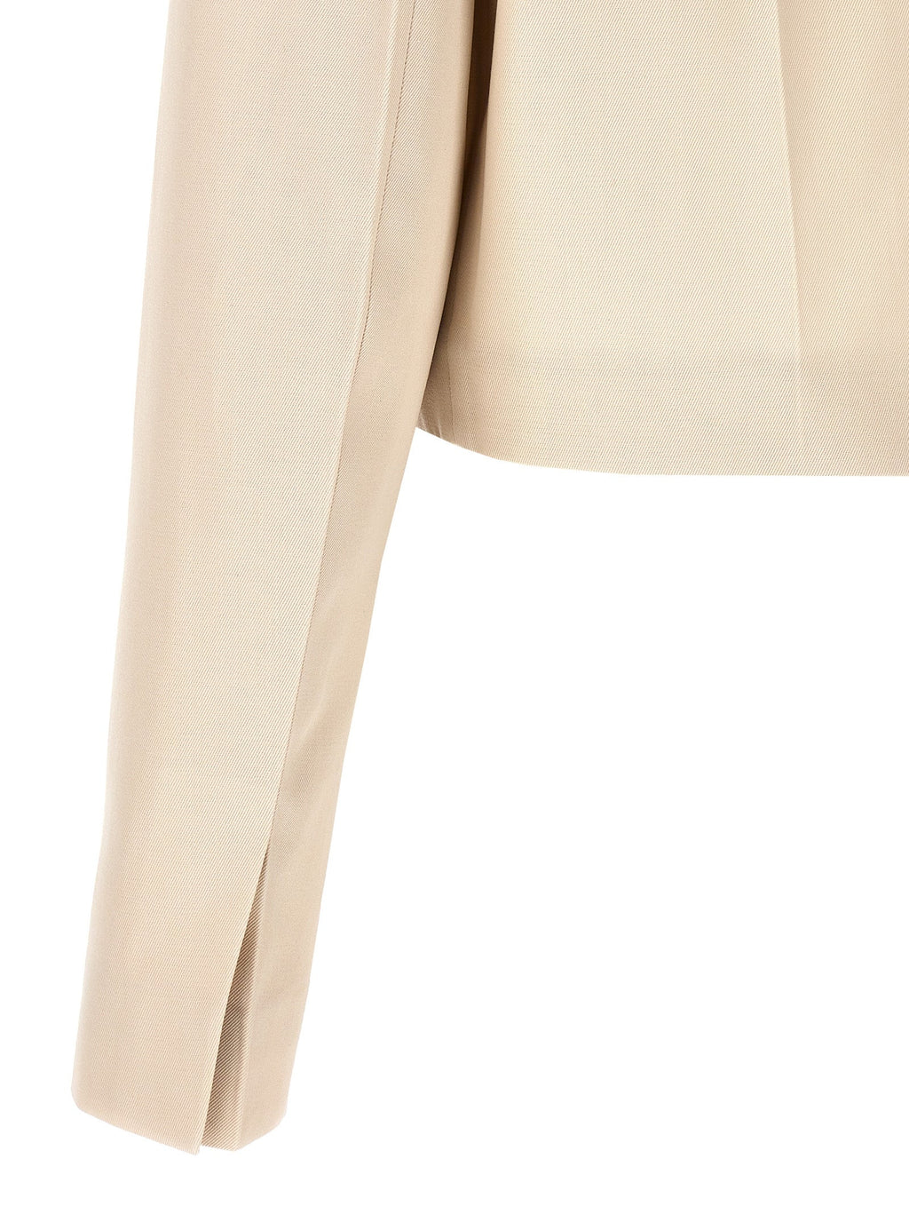 Fendi Beige Wool Full-Length Jacket Fendi