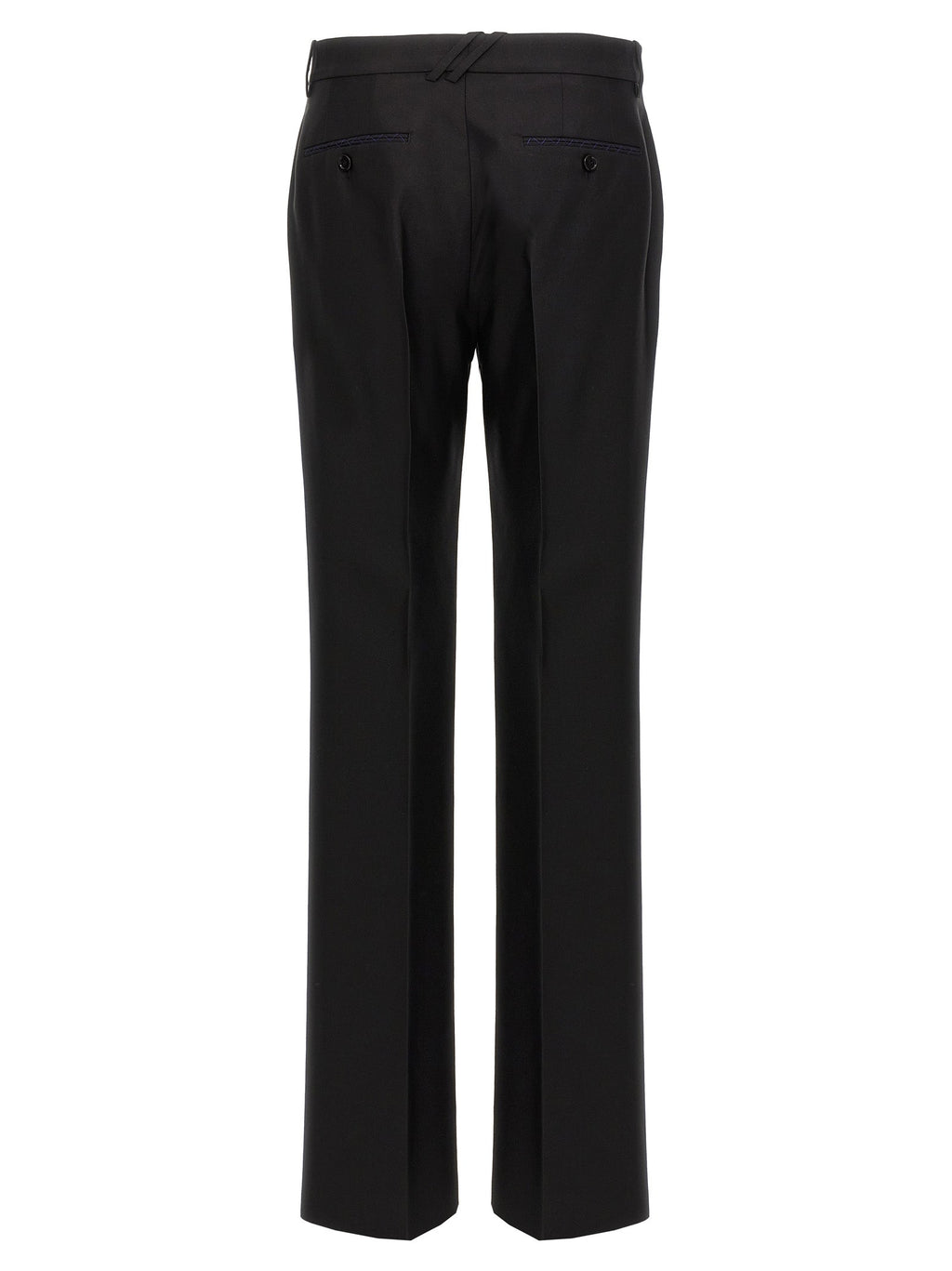 Burberry Black Virgin Wool Dress Pants Burberry