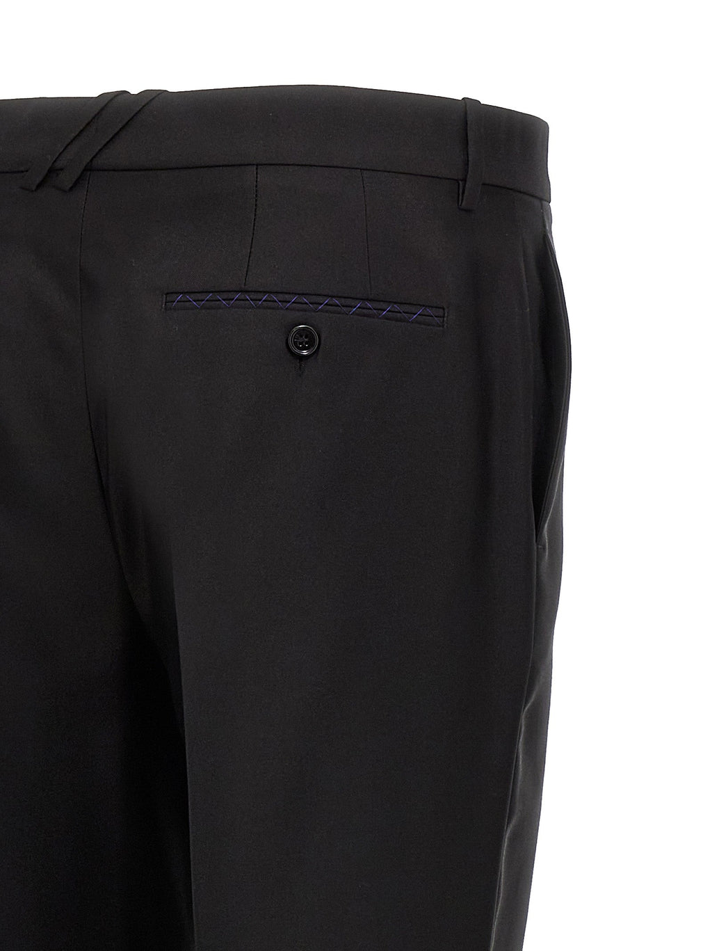 Burberry Black Virgin Wool Dress Pants Burberry