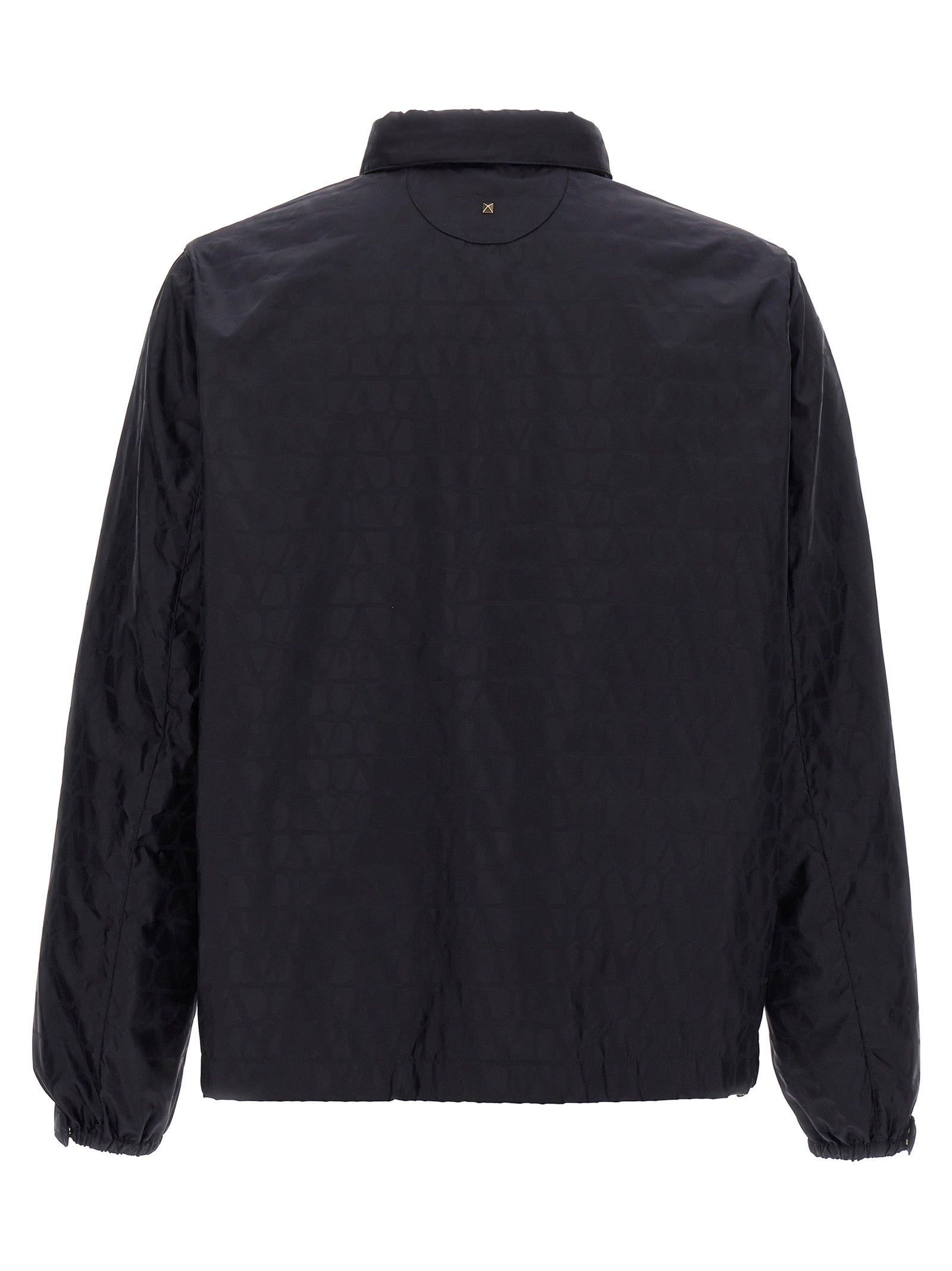 Valentino Garavani Blue Polyamide Shell Jacket Valentino Garavani