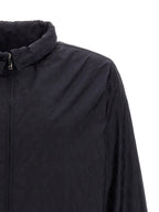 Valentino Garavani Blue Polyamide Shell Jacket Valentino Garavani