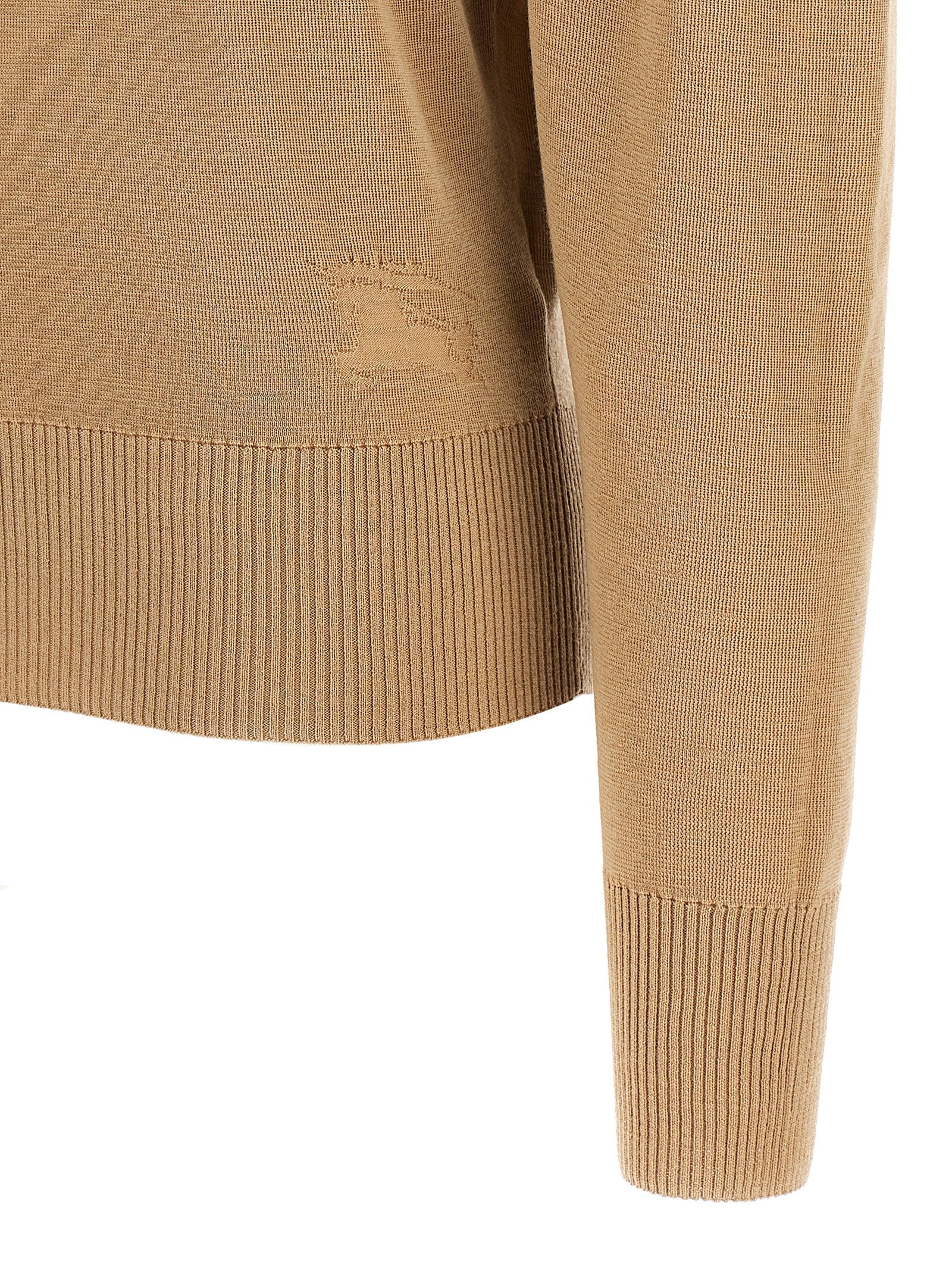 Burberry Beige Wool Cardigan Burberry