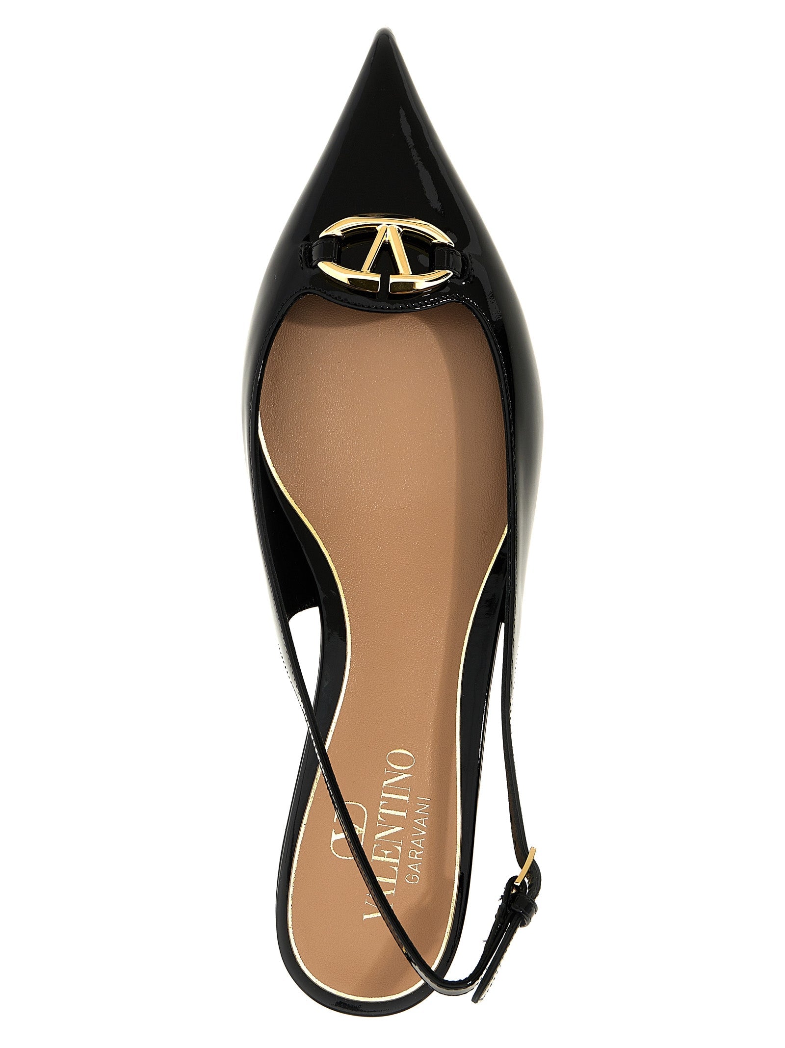Valentino Garavani Black Calfskin Ballet Flats Valentino Garavani