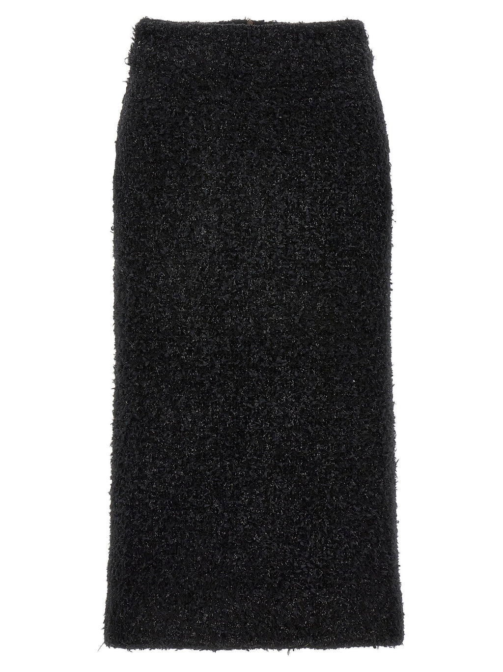 Balenciaga Black Cotton Midi Skirt Balenciaga
