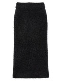Balenciaga Black Cotton Midi Skirt Balenciaga