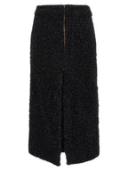 Balenciaga Black Cotton Midi Skirt Balenciaga